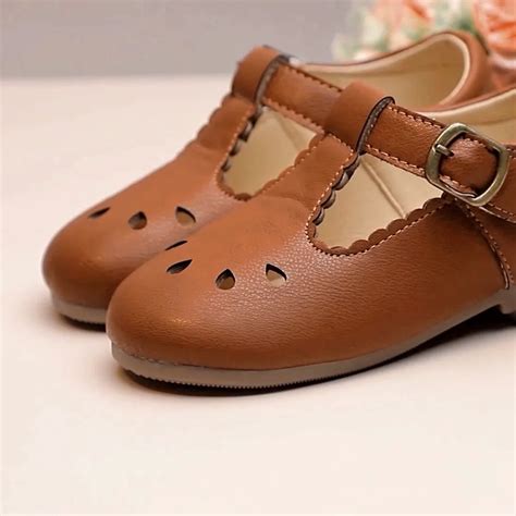 Classic Style Girl's Princess Shoes School Party Pu Leather Fabric Mary ...