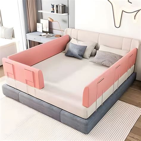 Upholstered Full Bed Rails - Scratch Resistant Conversion Rails for ...