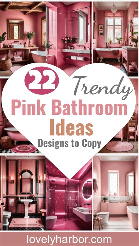 22 Trendy Pink Bathroom Designs To Copy - Lovely Harbor