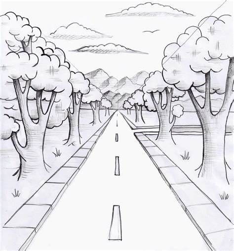 Vanishing Point Drawing at PaintingValley.com | Explore collection of ...