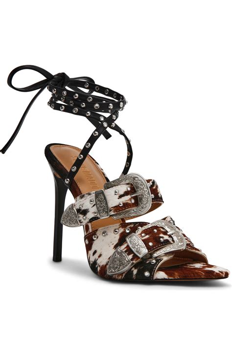Steve Madden Saddle Embellished Ankle Strap Sandal (Women) | Nordstrom