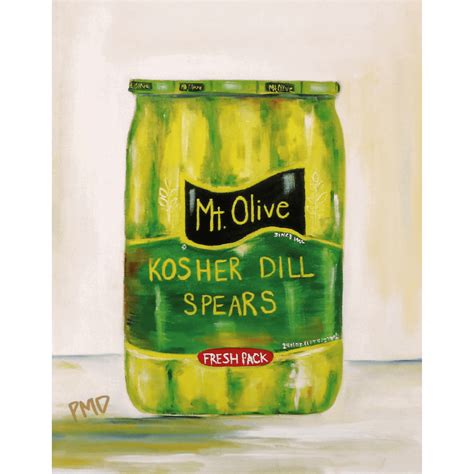 11" x 14" Full Color Print of Kosher Dill Pickle Spears