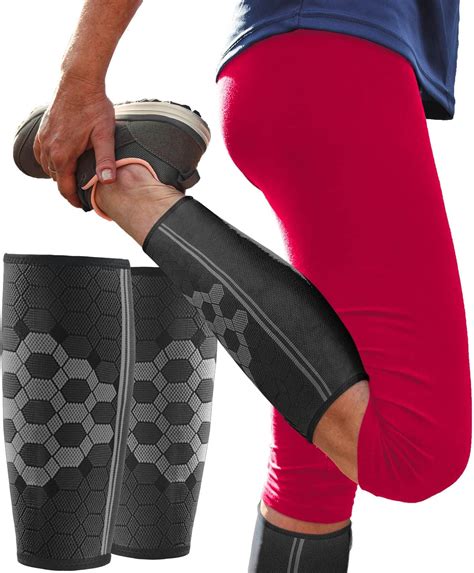Amazon.com: Sparthos Calf Compression Sleeve (Pair) – Leg Compression ...