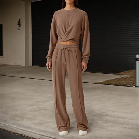 Sweatsuits For Women Set 2 Piece Jogging Suit Long Sleeve Pullover ...