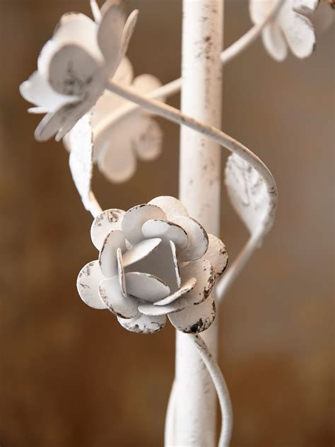 Buy Shabby Chic by Rachel Ashwell® White Distressed Floral Floor Lamp ...