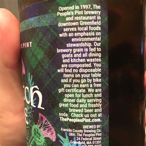 People's Pint - Greenfield Massachusetts Restaurant - HappyCow