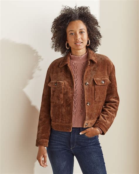 Women's Outerwear | Corduroy jacket womens, Jacket outfit women, Jacket ...