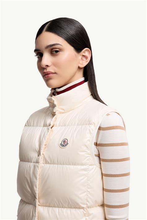 White Badia Down Vest - Vests for Women | Moncler US