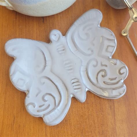 Mari the Butterfly Spoon Rest for Kitchen Countertop Coffee Bar ...