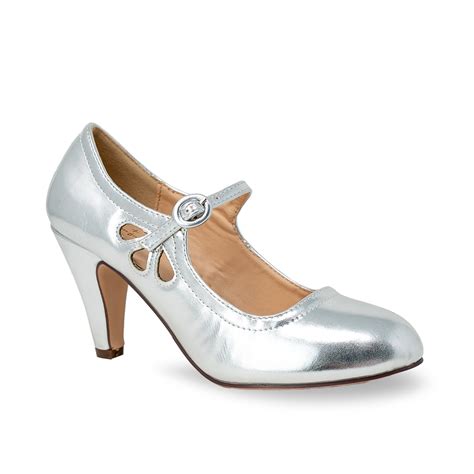 Chase & Chloe Mary Jane Shoes Women Oxford Pumps - Cute Low Kitten High ...