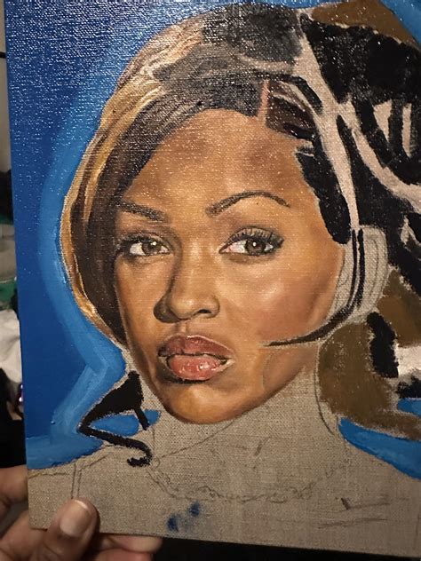 I’m painting Meagan Good : r/blackgirls