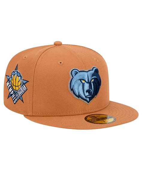 New Era Men's Tan Memphis Grizzlies Color Pack 59FIFTY Fitted Hat - Tan ...