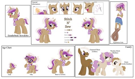 Stitch N' Sew : Ref Sheet by zafara1222 on DeviantArt