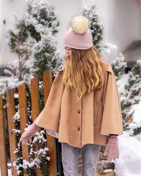 Girls Wool Winter Cape Coat: Stylish Flared Silhouette - Etsy