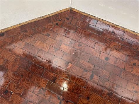 End Grain Hardwood Flooring Spellbinding Reclaimed End Grain Aims For