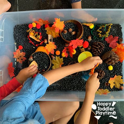 Fall Colors Sensory Bin for Toddlers and Preschoolers - Happy Toddler ...