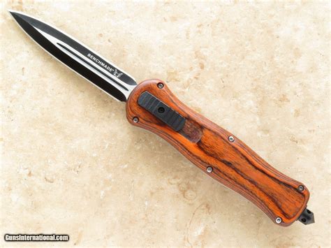 Benchmade Infidel Wood Handle Automatic Tactical OTF Knife