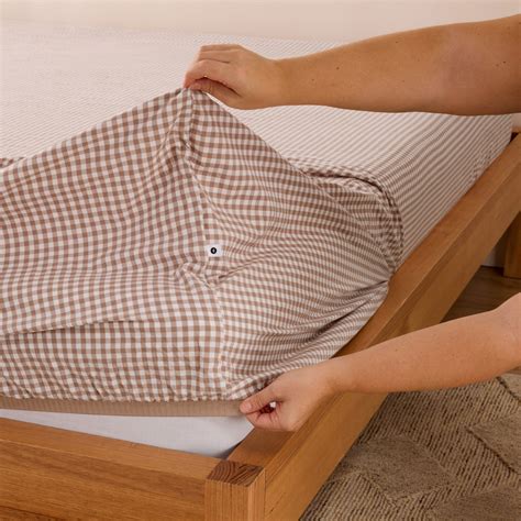 Leo Washed Cotton - Lyle Gingham Bed Sheets | Sheet Society