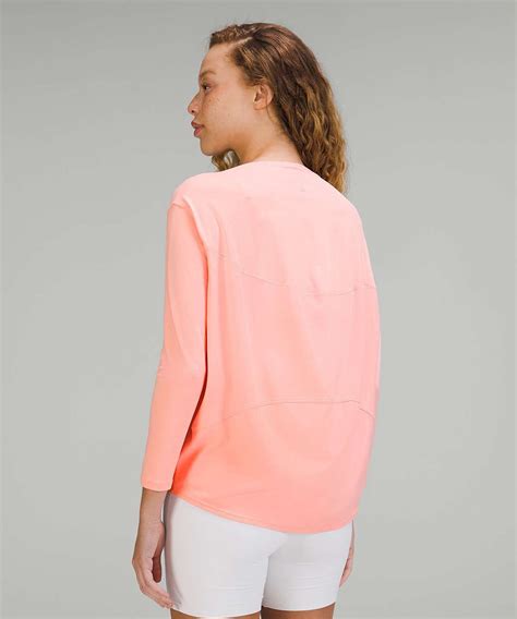 Lululemon Back in Action Long Sleeve Shirt *Nulu - Dew Pink - lulu fanatics