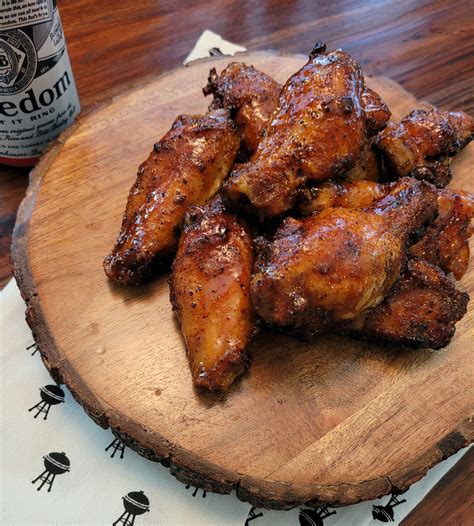 Hickory Smoked BBQ Chicken Wings - Glazed & Brazed