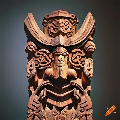 Detailed carving artwork of a mariachi musician on Craiyon