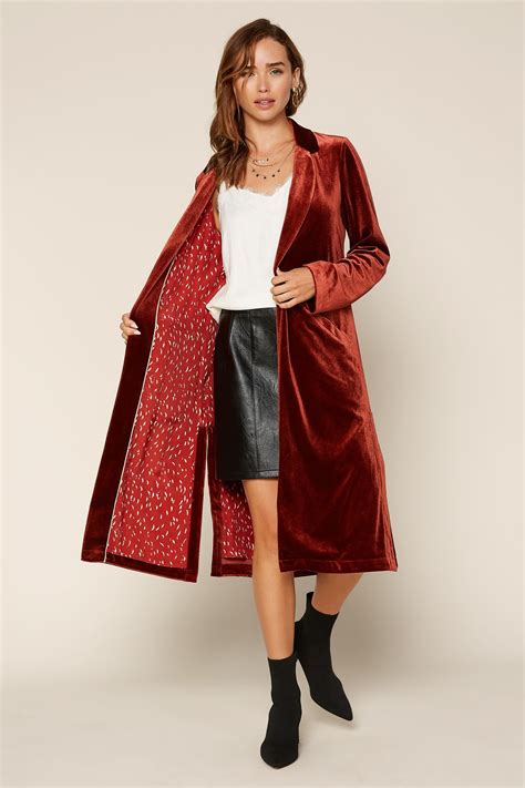 Velvet Duster Coat | Velvet duster, Duster coat, Velvet coat