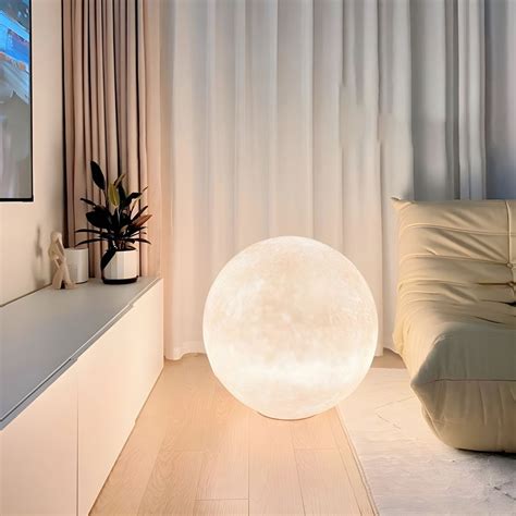 Globe Shape Floor Light Modern Simple Resin Floor Lamp Fixture for ...
