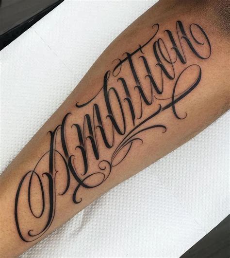 Cursive Calligraphy Tattoo Fonts