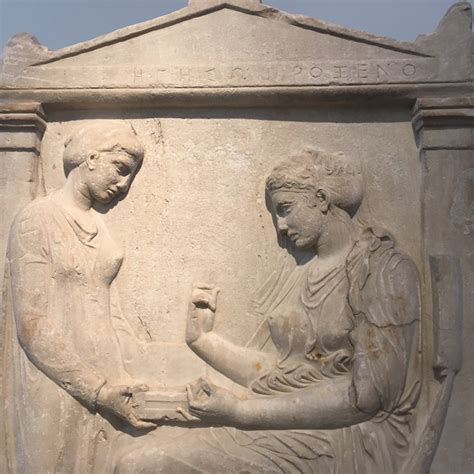 #36. Grave stele of Hegeso. Attributed to Kallimachos. c. 410 BCE ...