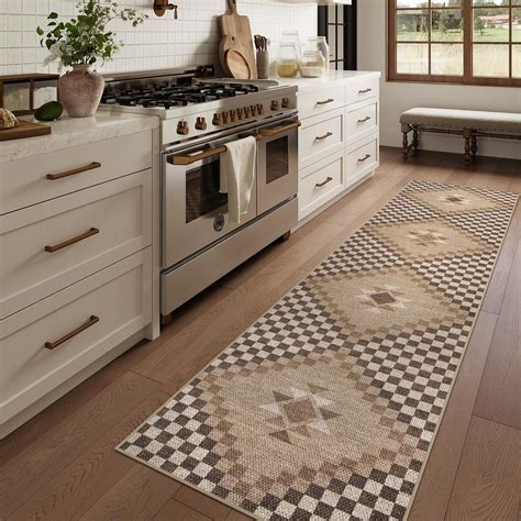 Amazon.com: LIVEBOX Easy Jute Washable Runner Rug 2x10, Non Slip Brown ...