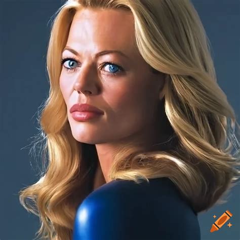 Jeri ryan as carol danvers with a powerful look on Craiyon