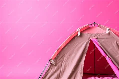 Premium Photo | A pink tent with the word pink on it