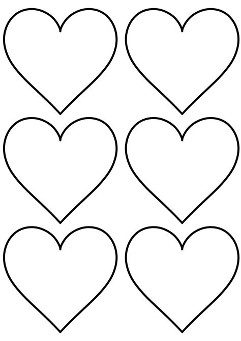 12 Free Printable Heart Templates Cut Outs | Heart shapes template ...