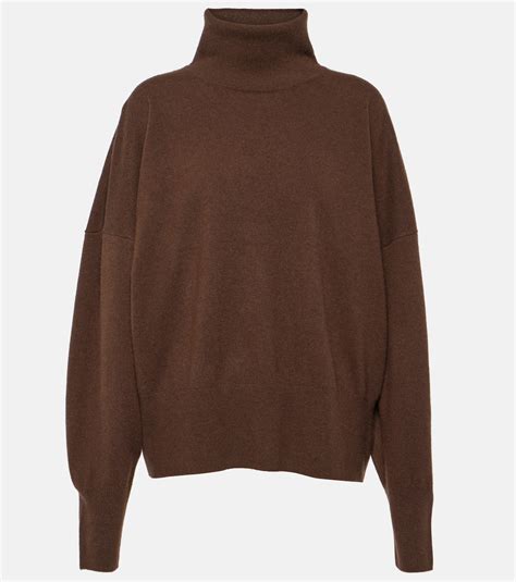 Cashmere turtleneck sweater in brown - Toteme | Mytheresa