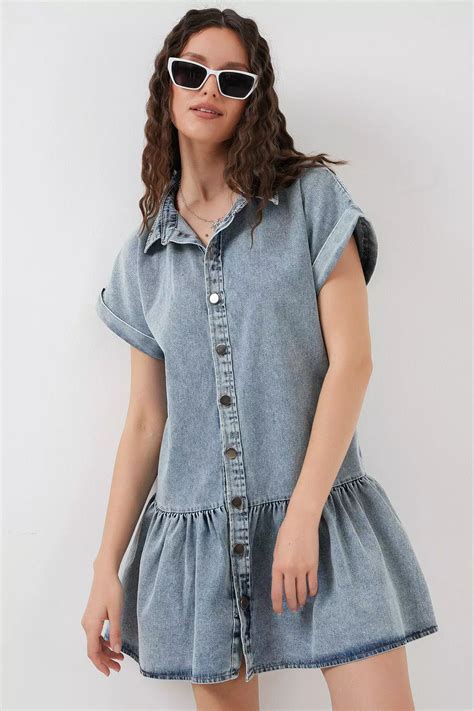 Buy Bigdart Short Denim Dress 2026 Online | ZALORA