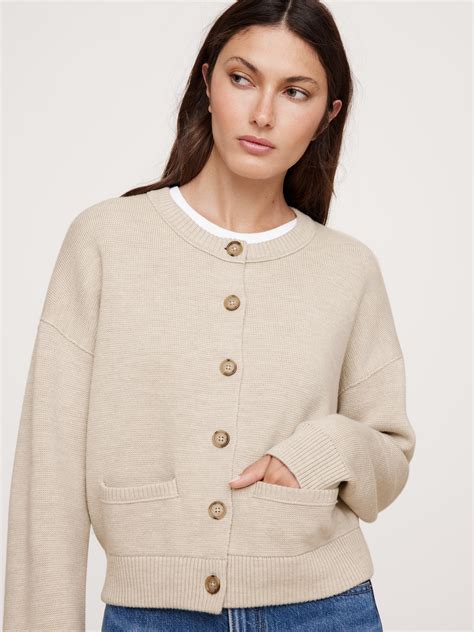 Merino Cropped Cardigan Sweater | Banana Republic