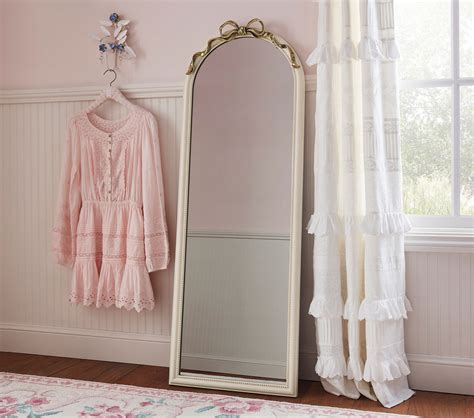 LoveShackFancy Bow Floor Mirror (57" x 20") | Floor length mirror ...