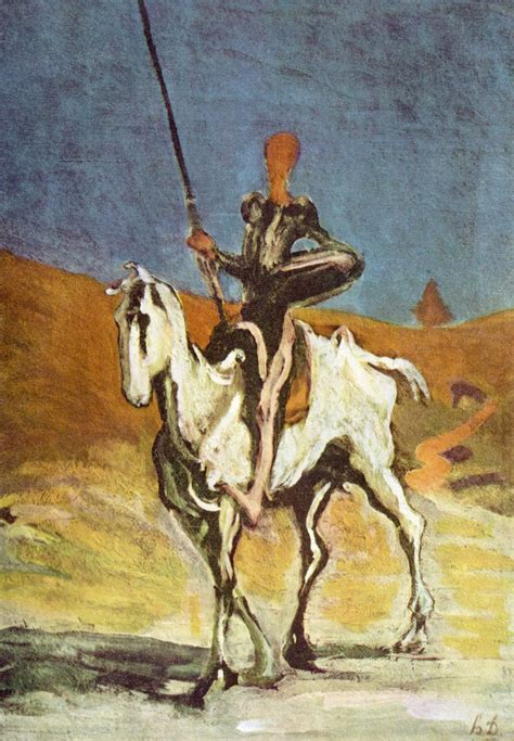 Don Quixote and Sancho Pansa - Honore Daumier - WikiArt.org ...