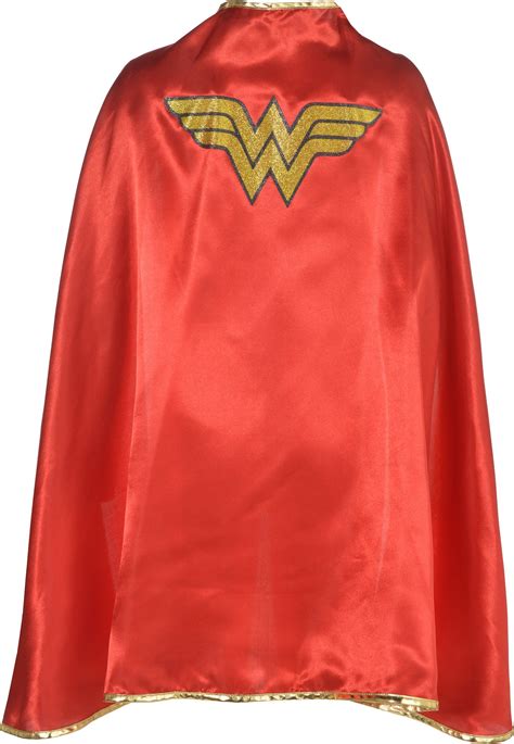 Kids' DC Wonder Woman Cape, Red/Gold, One Size, Wearable Costume ...