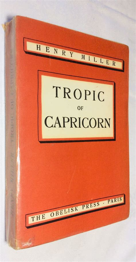 Tropic of Capricorn - Had We But Known - Scottish Book Store