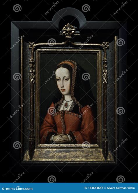 Queen Juana I of Castile Portrait. Anonymous, XVI Century, Oil on Panel ...