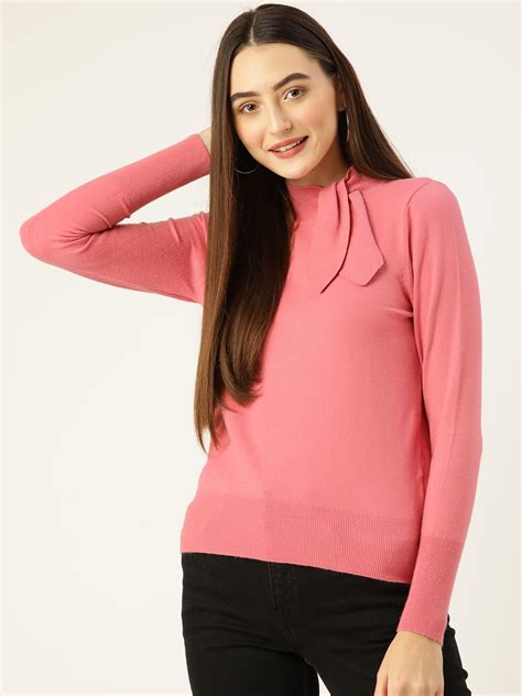 Buy Madame Women Pink Sweater - Sweaters for Women 20091866 | Myntra