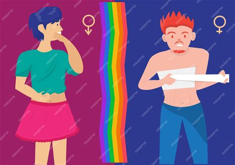 Feliz mes del orgullo con lgbt rainbow y transgender flags ilustración de dibujos animados ...