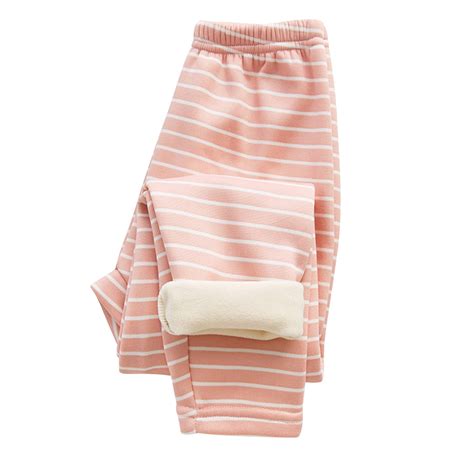 HAOTAGS Girls Fleece Lined Leggings Winter Warm Cotton Solid Thick ...