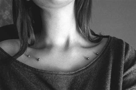 Collarbone piercing