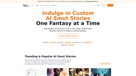 SmutFinder: AI-Powered Erotic Story Generator | ShowMeBest.ai