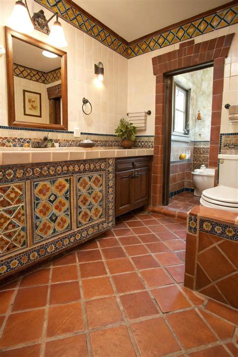 17+ Inspiring Saltillo Tile Bathroom Ideas