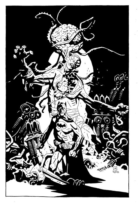 Batman and Frankenstein by Mike Mignola * | Mike mignola, Mike mignola ...