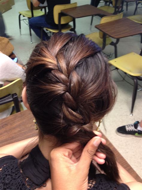 French twist braid! | French twist braids, Twist braids, Hair styles