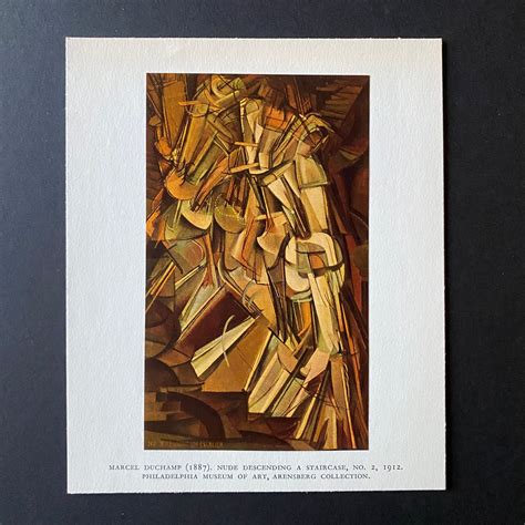 Vintage 1959 Duchamp "Nude Descending a Staircase, No. 2" Mini Offset ...